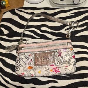 Coach Poppy Multicolor Wristlet